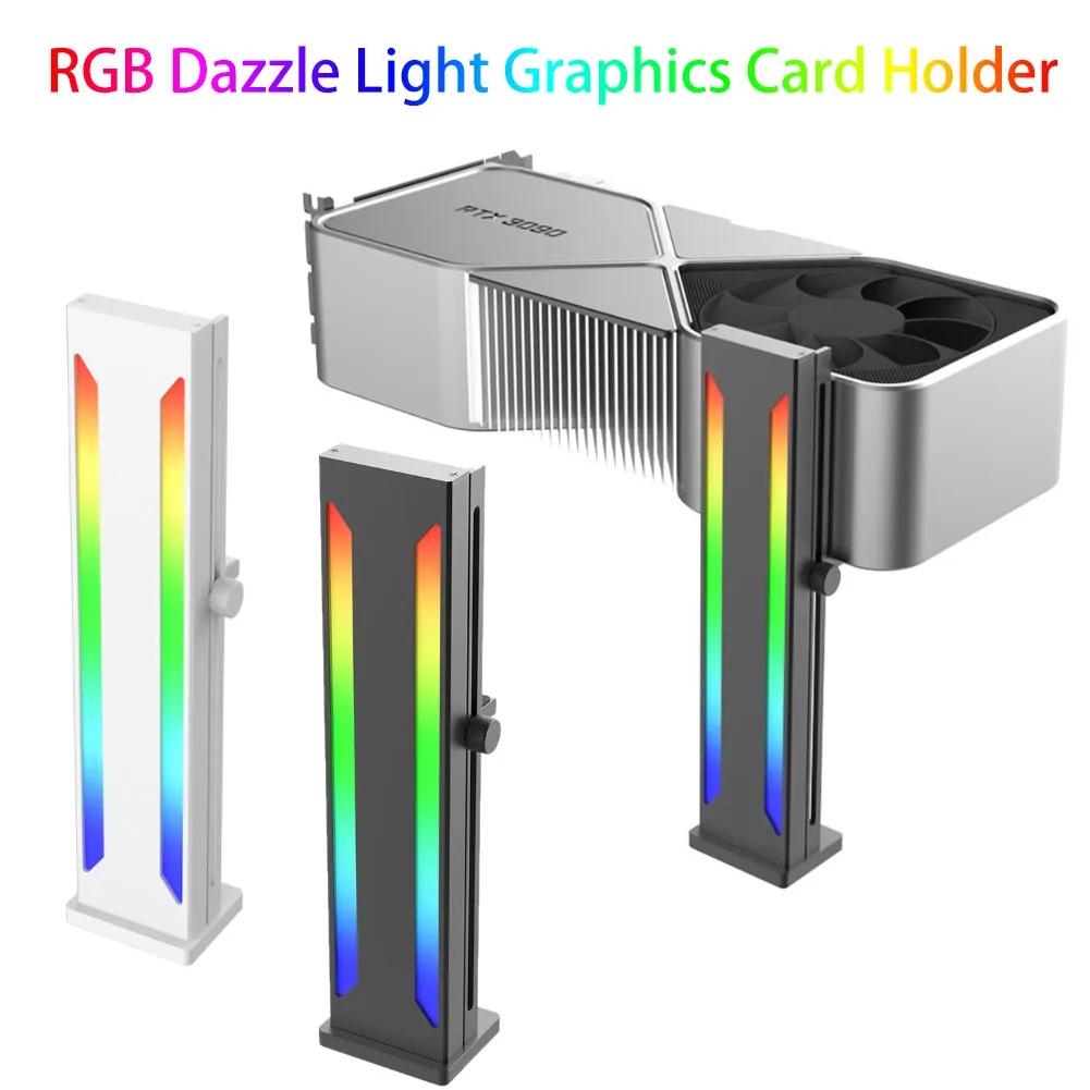 Adjustable Video Card Jack 5V 3PIN RGB Graphics Card Brace Support AURA SYNC Aluminum Alloy Multifunctional Computer